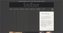 Desktop Screenshot of chez-antoine-restaurant.com